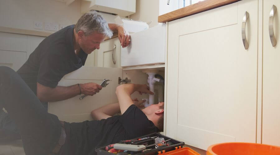 Professional burst pipe repair services in The Rock, GA